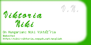 viktoria niki business card